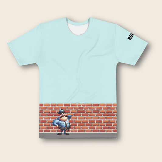 Men's T-Shirt: The Watchful Officer and the Sneaky Thief