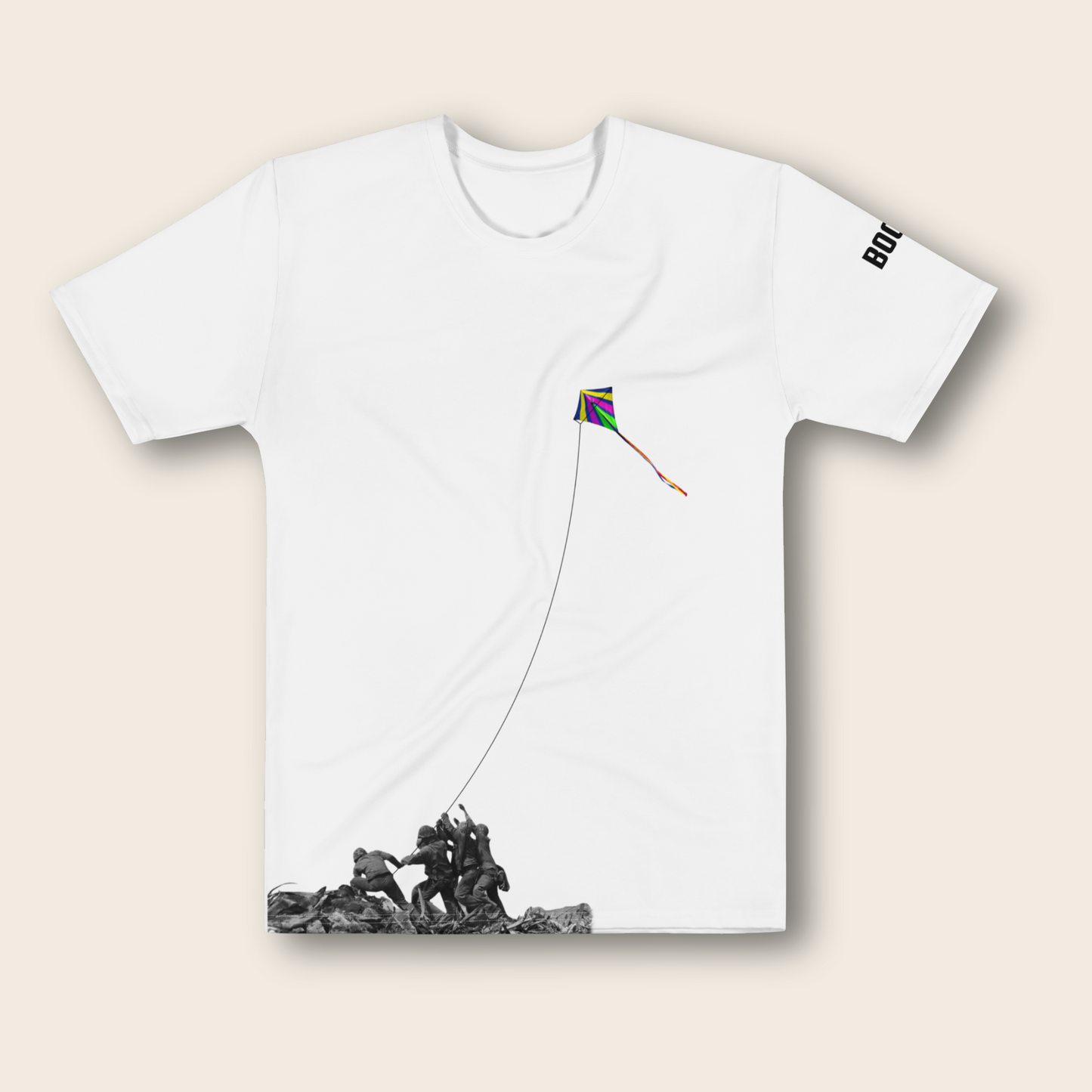 Men's T-Shirt: Iwo Jima Reimagined – Kite of Freedom