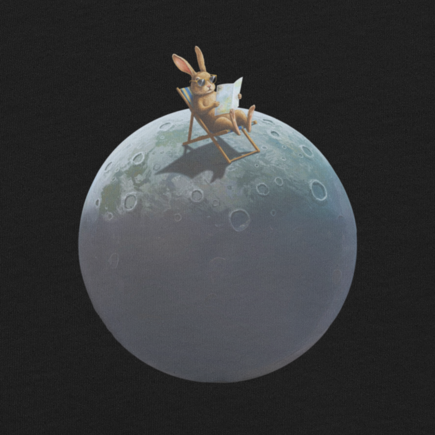 Unisex T-Shirt: The Bunny on the Moon